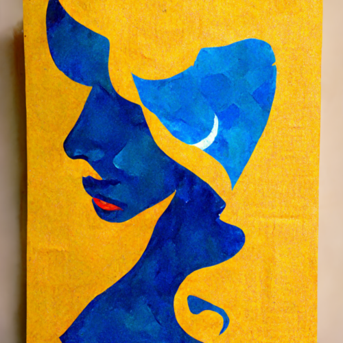 The lady in blue