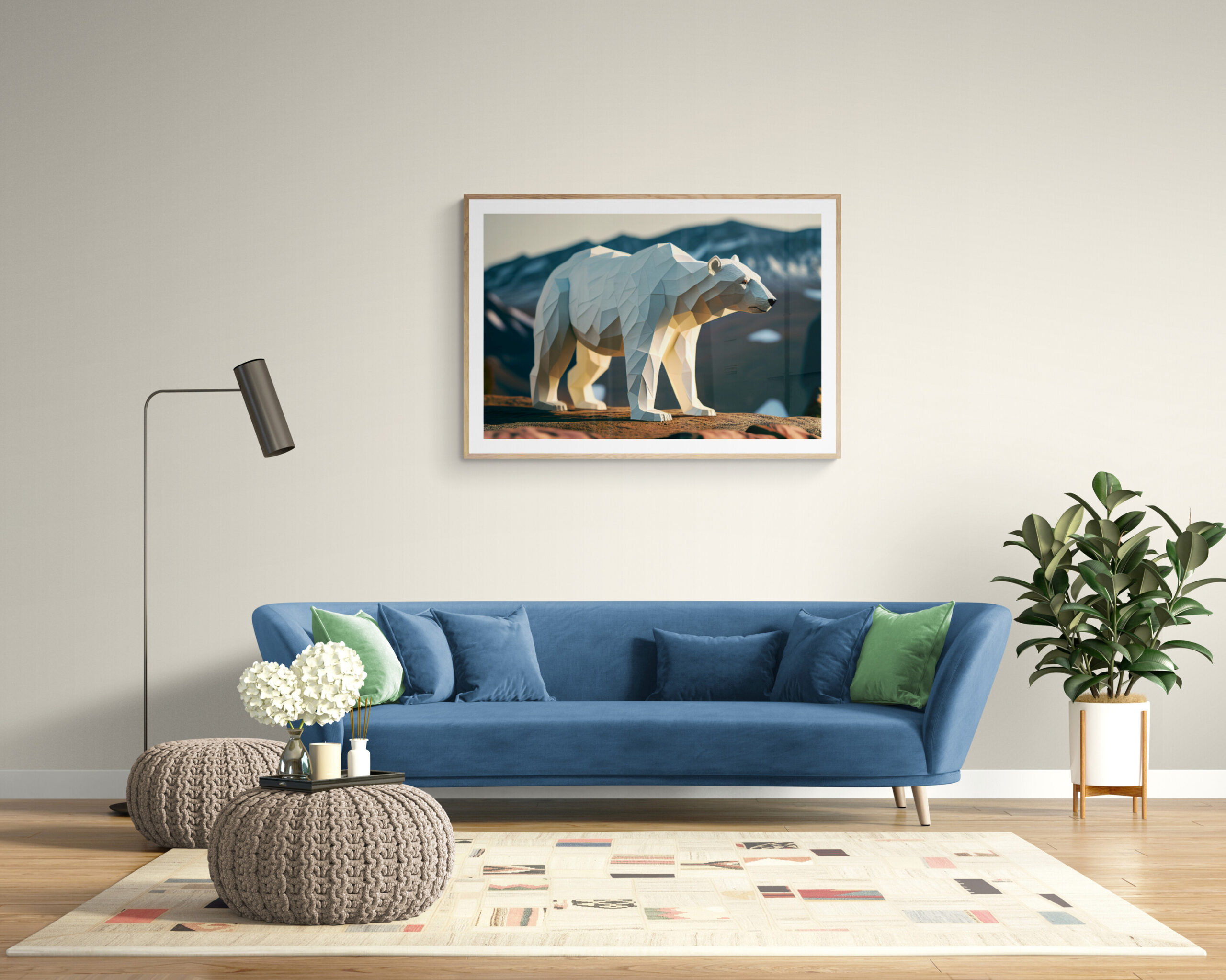 Smuk plakat i stuen