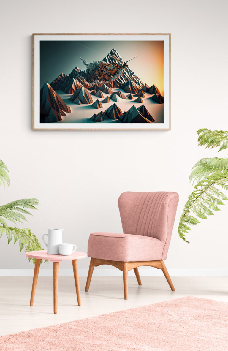 Smuk plakat i stuen