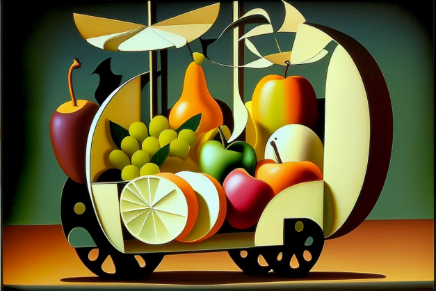 Surrealistisk kunstplakat