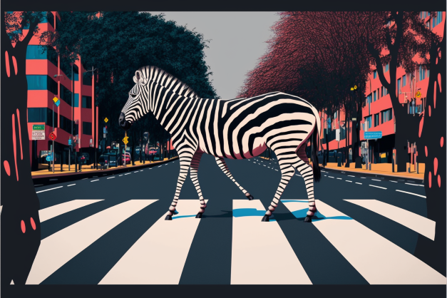 Zebra Crossing kunstplakat