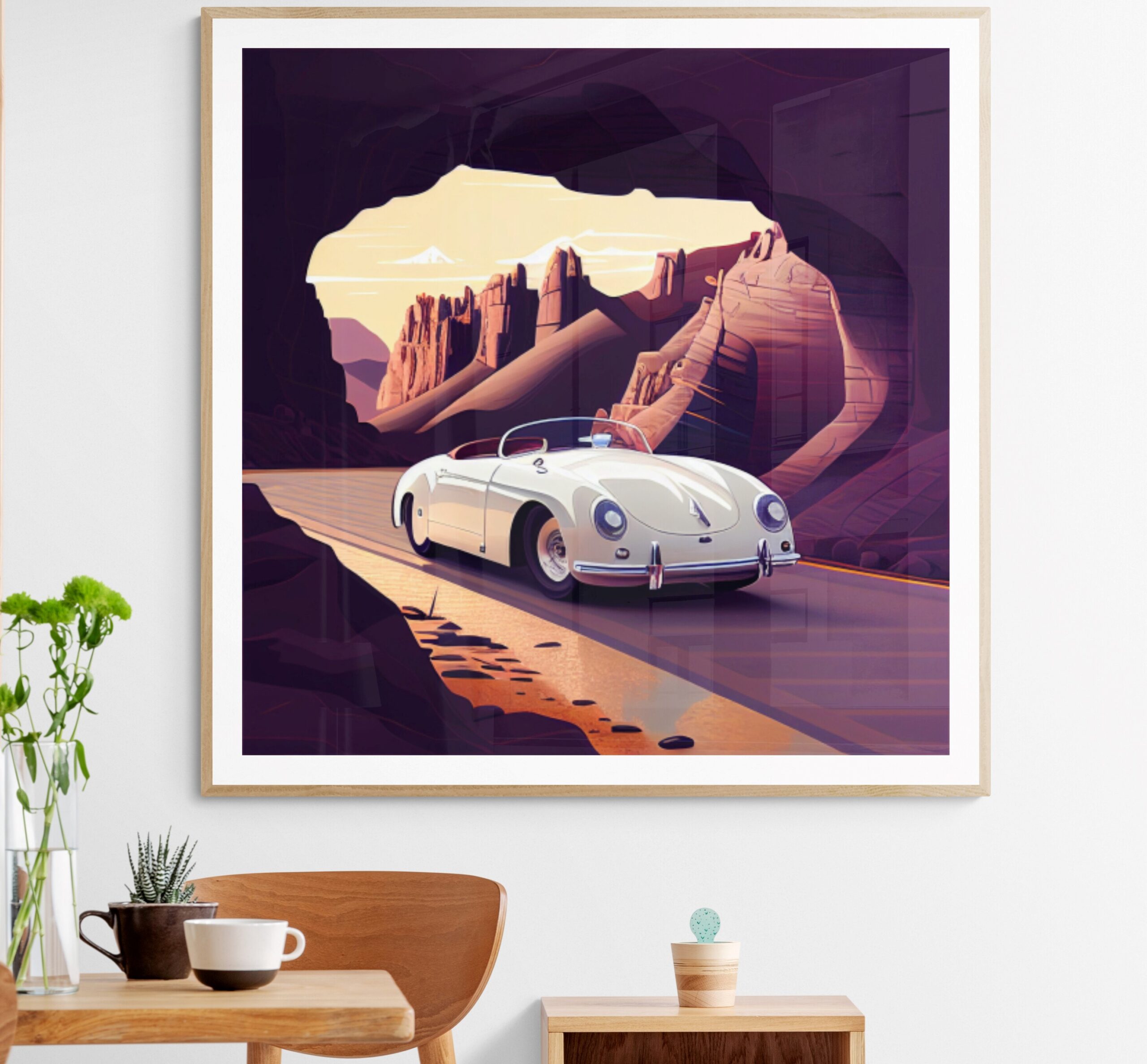 Foto af kunstmalerier bilplakat